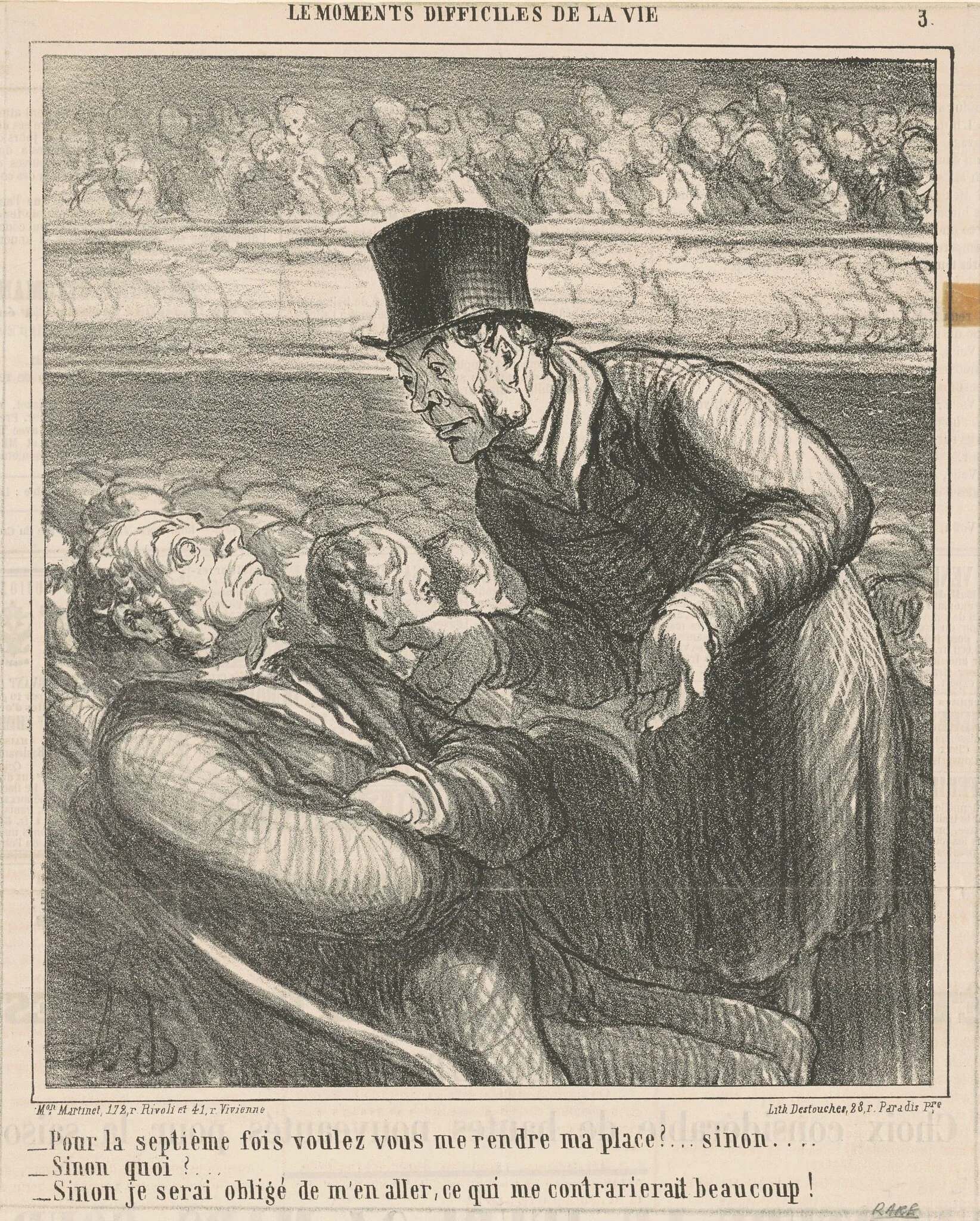 Pour la septième fois voulez-vous me rendre ..., detail