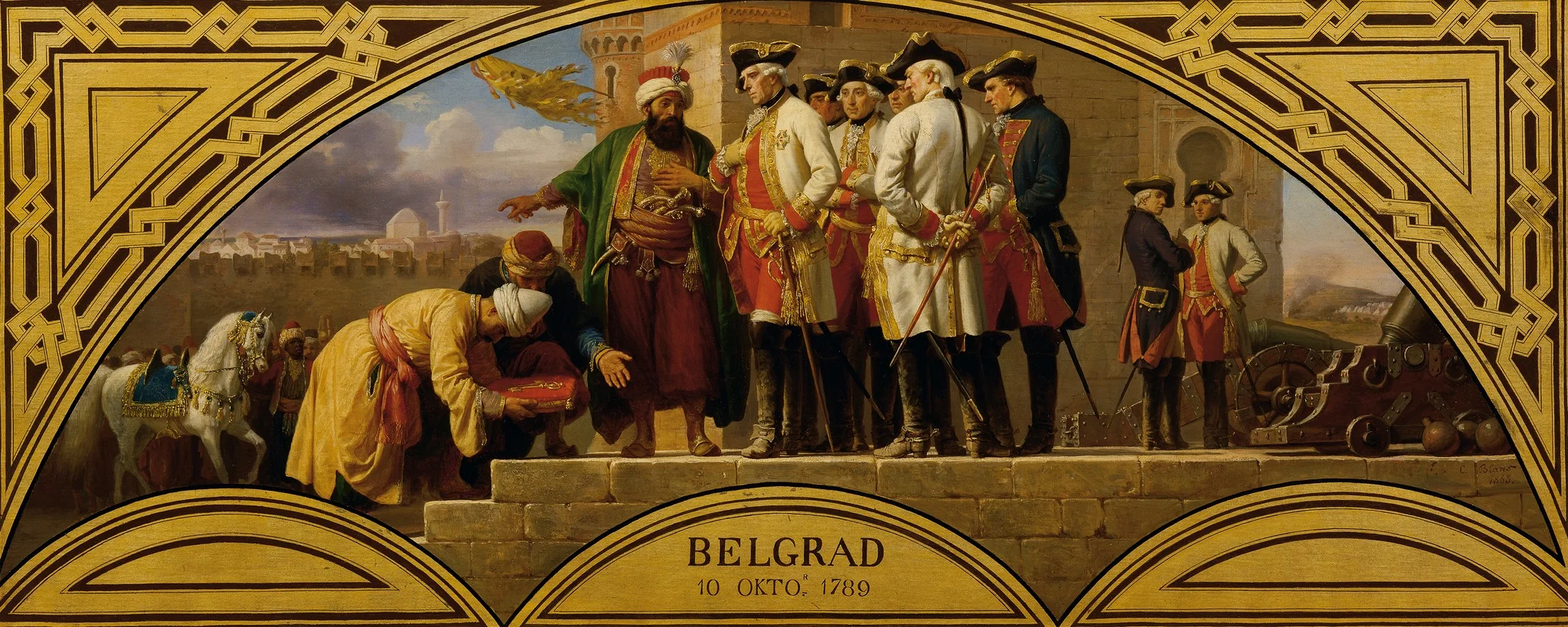 The surrender of Belgrade in 1789, detail