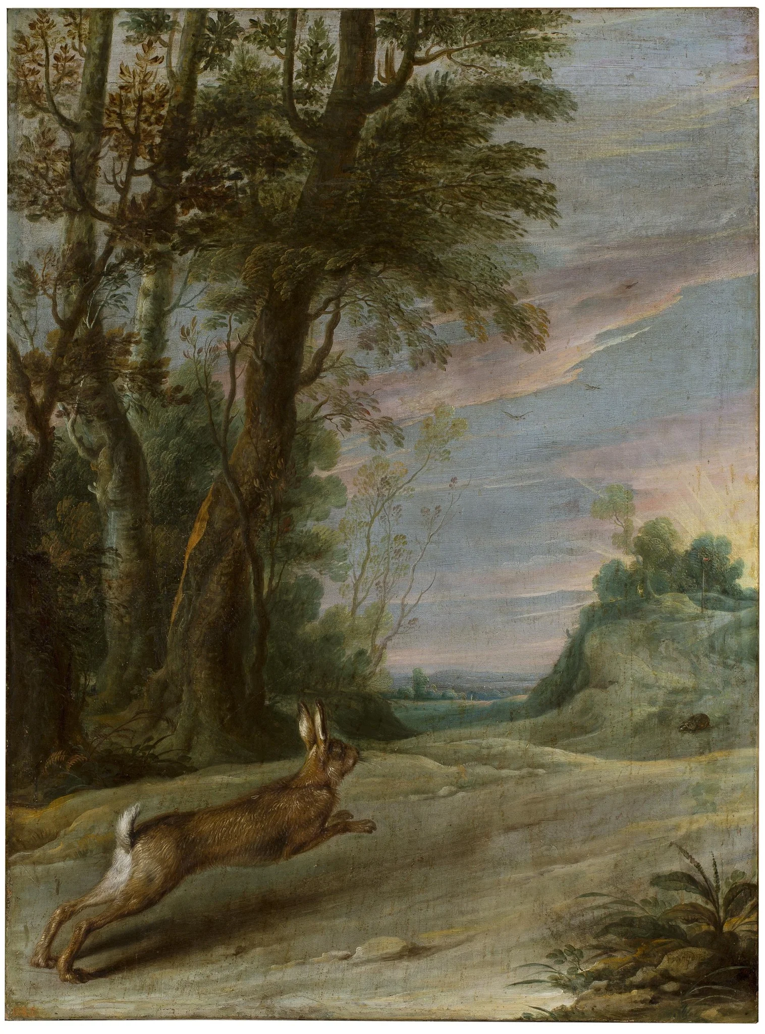 Aesop's fable of the hare and the tortoise, detail