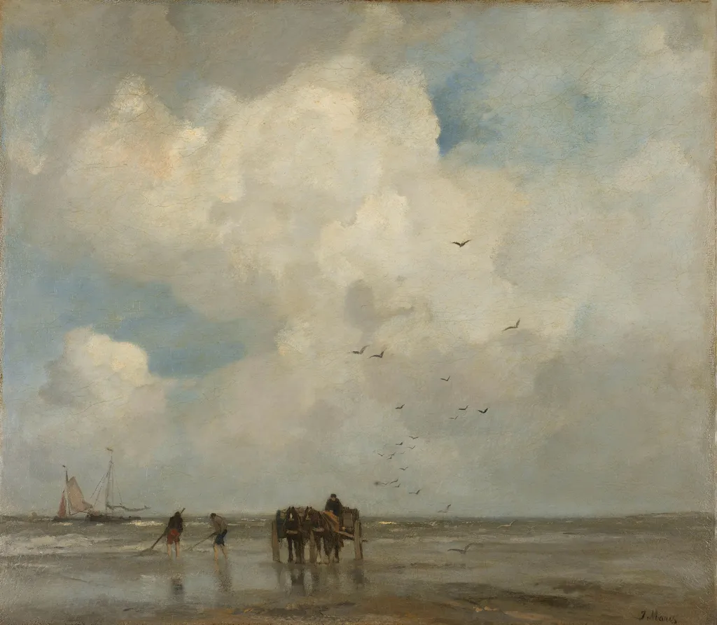 Shellfishing, by Jacob Maris, oil, 1893