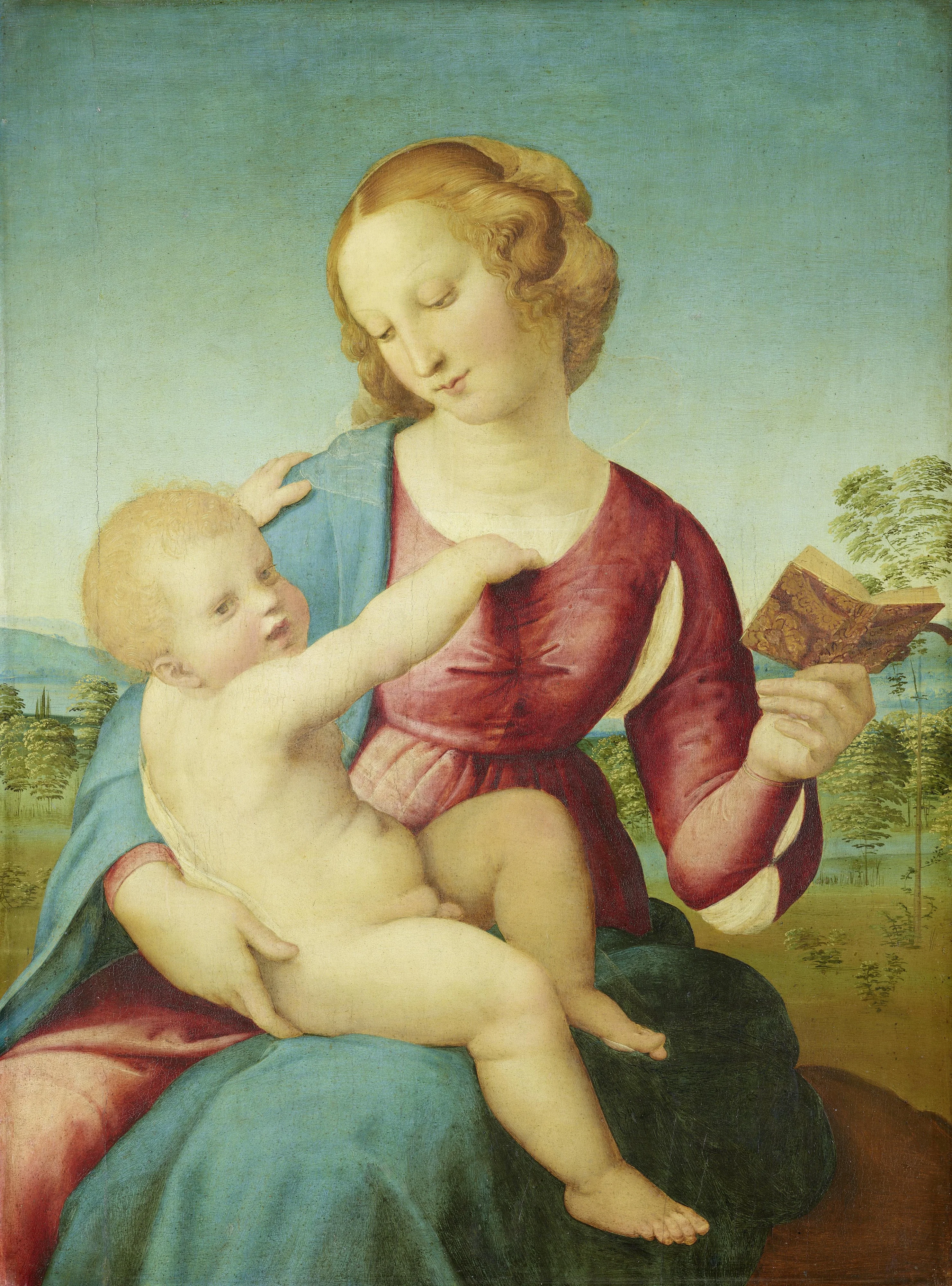 Colonna Madonna, detail