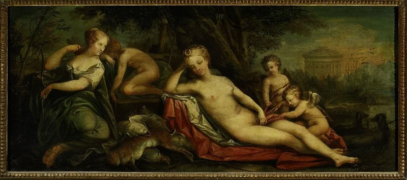 Diana resting, detail