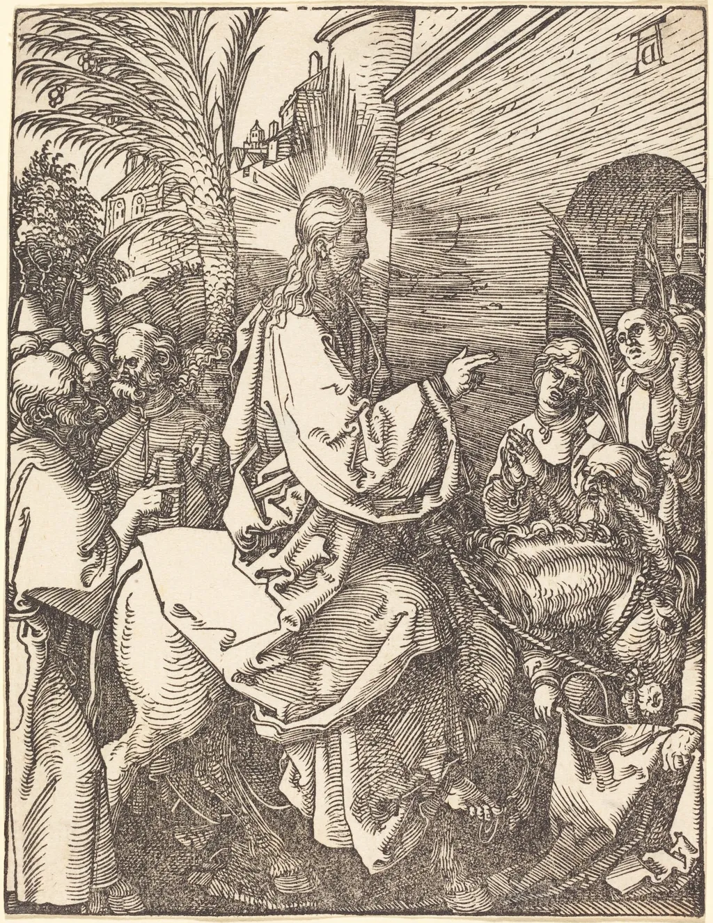 Christ's Entry into Jerusalem, by Albrecht Dürer, ink, 1510