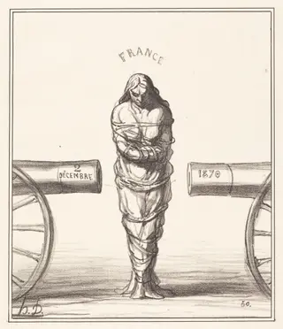Histoire d'un règne, by Honoré Daumier, ink, 1870