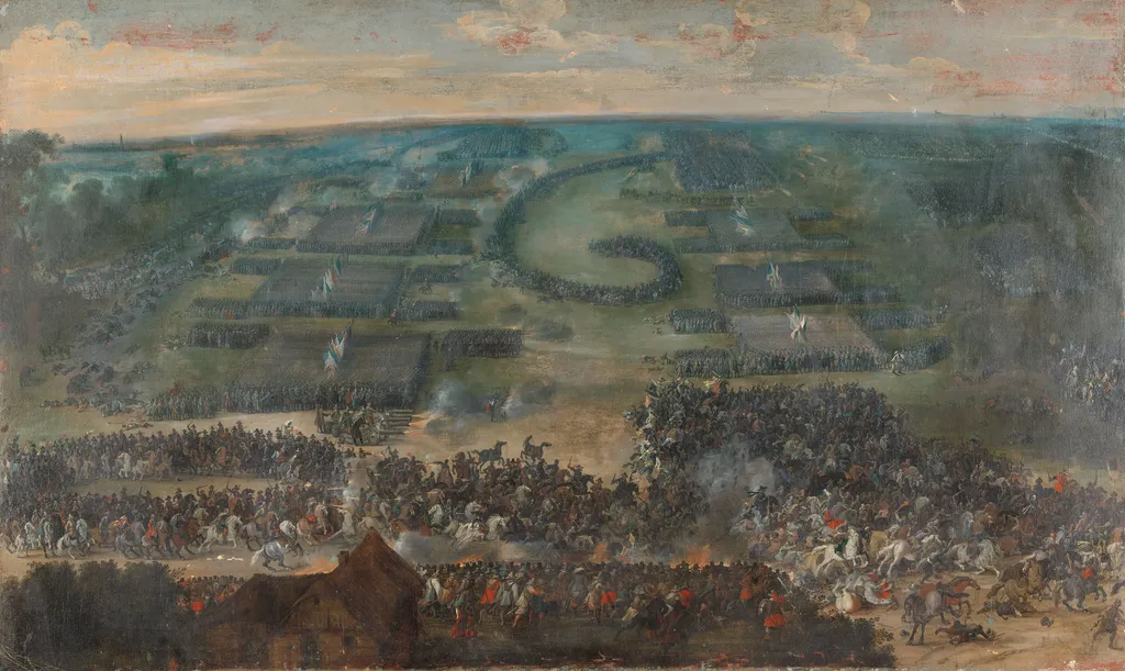The Battle of Fleurus, 1622, by Peter Snayers, oil, 1650