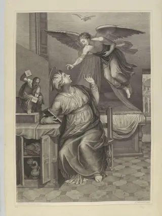 The Annunciation, by Giovanni Vitalba, 1750