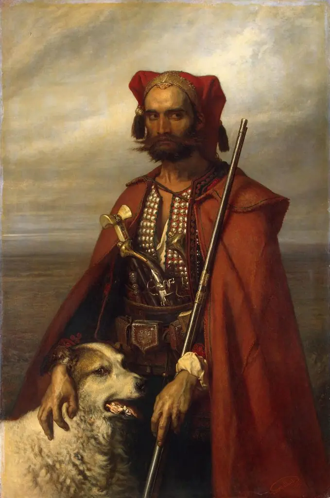 Sentinel the Croat, by Louis Gallait, oil, 1854