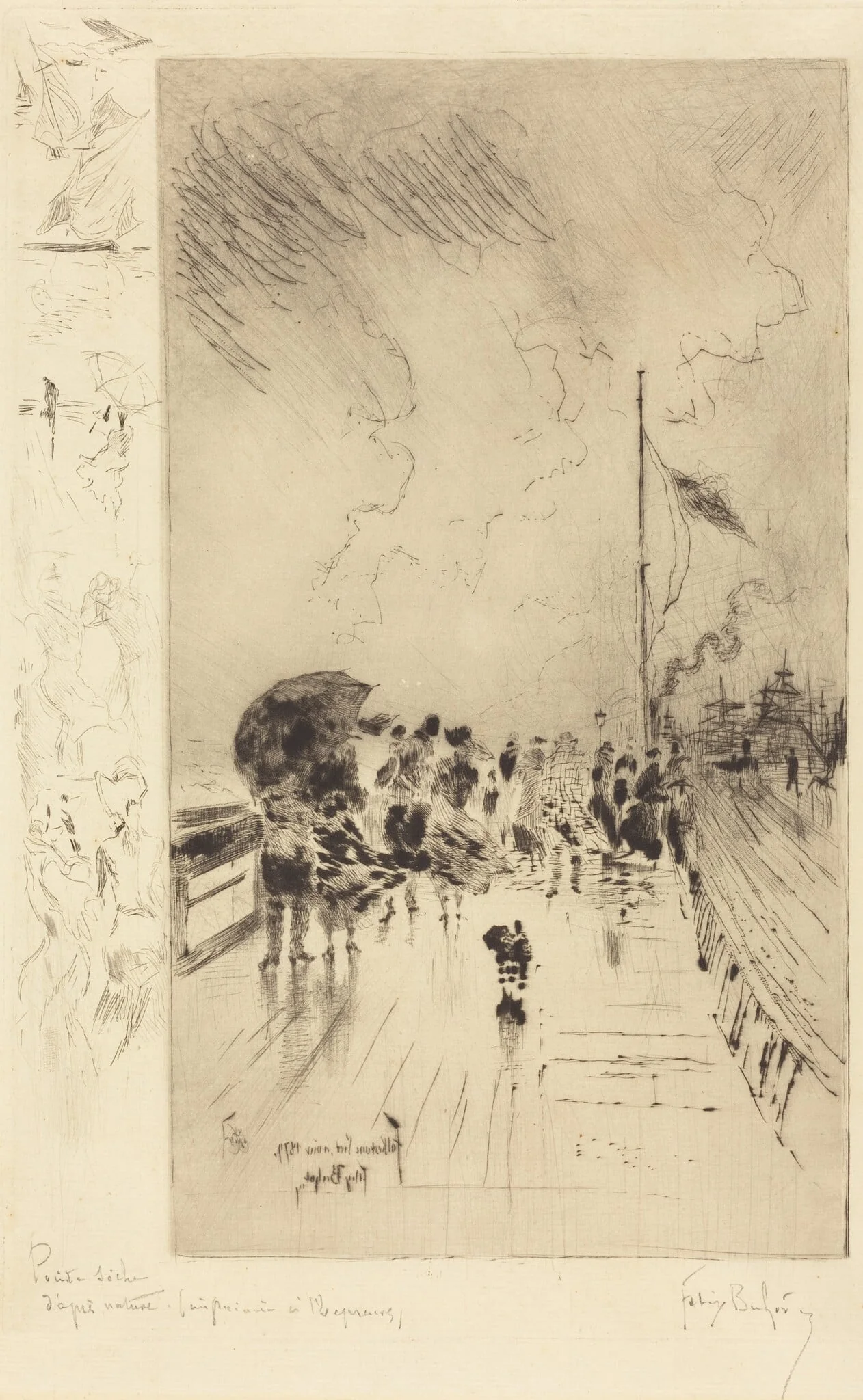 Une Jetée en Angleterre (A Pier in England), detail