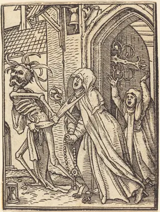 The Abbess, by Hans Lützelburger, ink, 1526