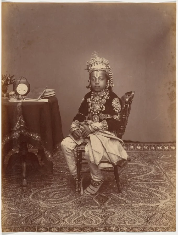 His Highness the Maharaja of Rewa, detail