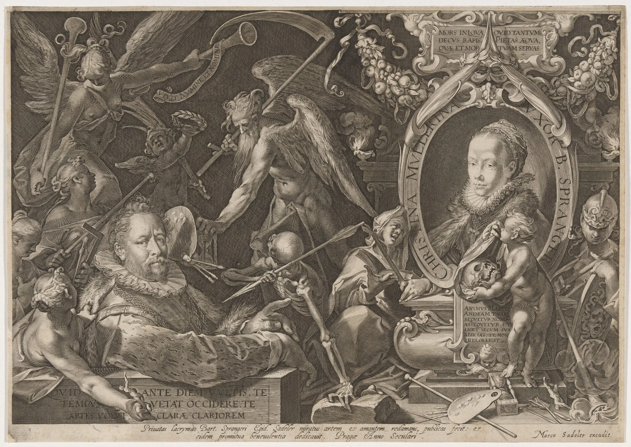Bartholomew and Christina Spranger, detail