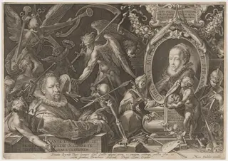 Bartholomew and Christina Spranger, by Aegidius Sadeler II, ink, 1600