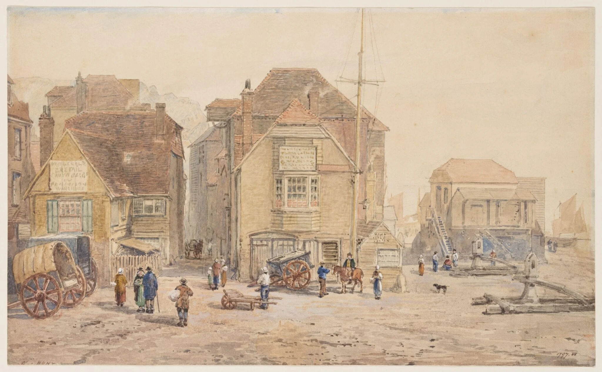 The old fishmarket at Hastings, detail