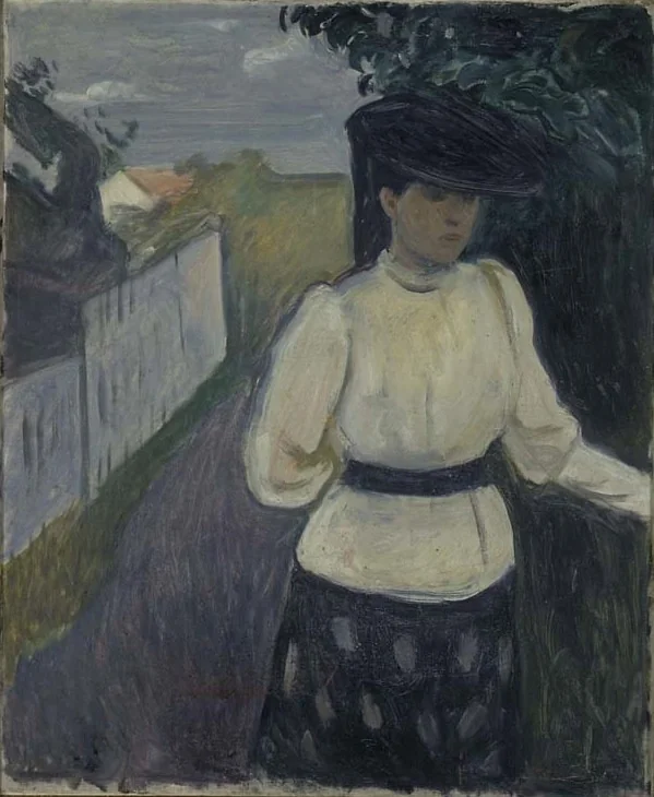 Inger in a White Blouse, detail