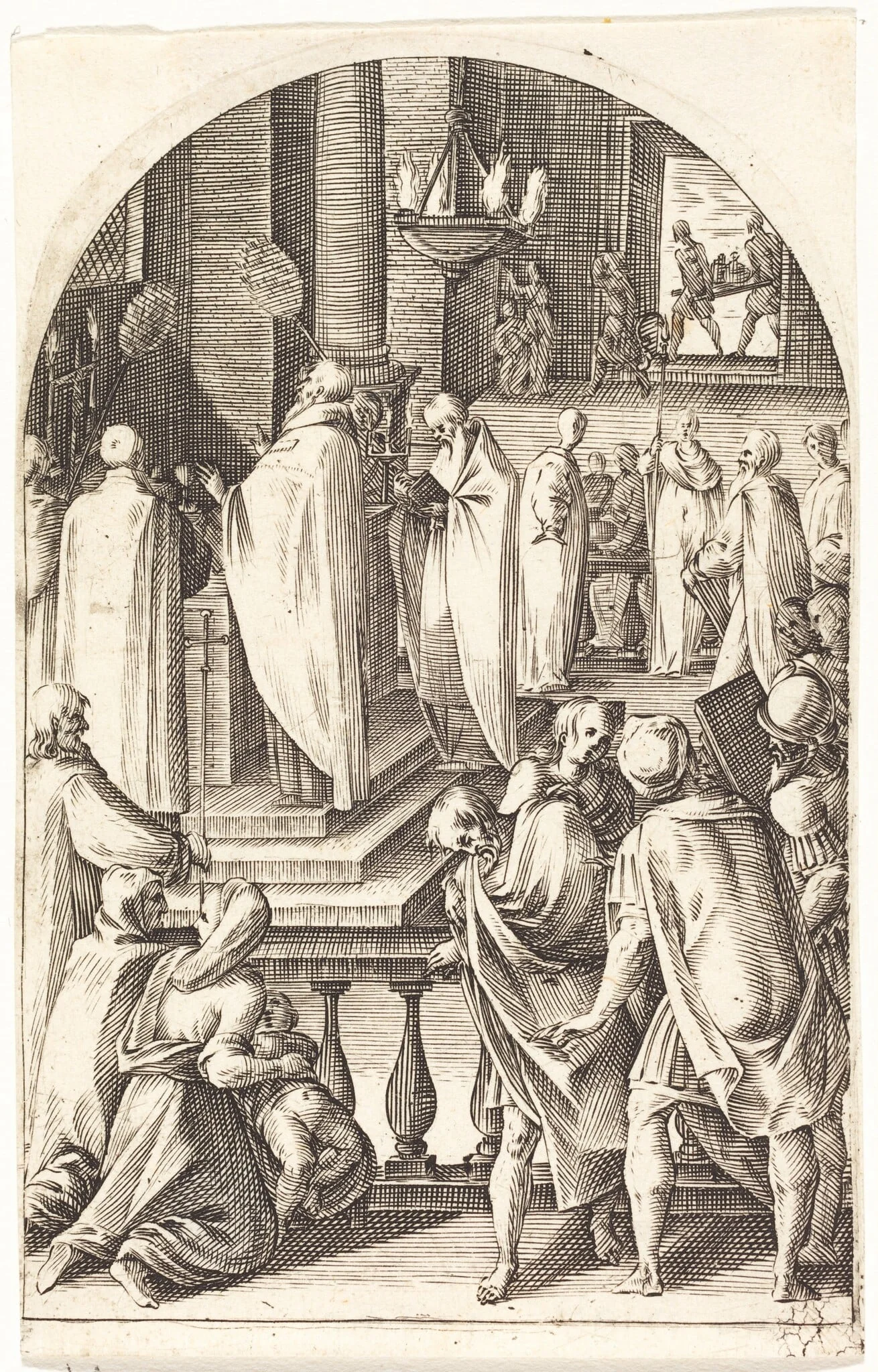 Saint Basil Celebrating the Mass, detail