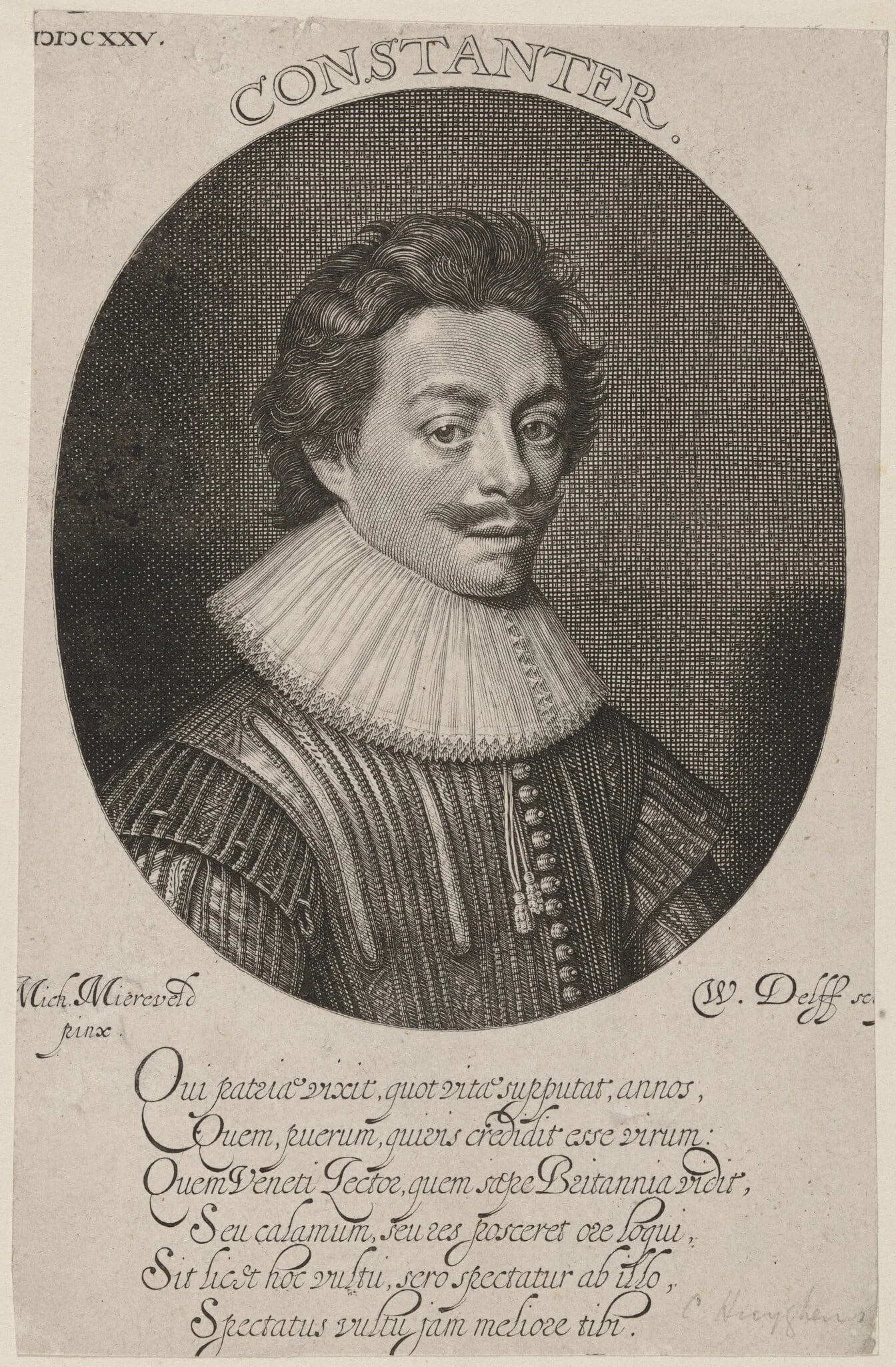 Constantin Huygens, detail