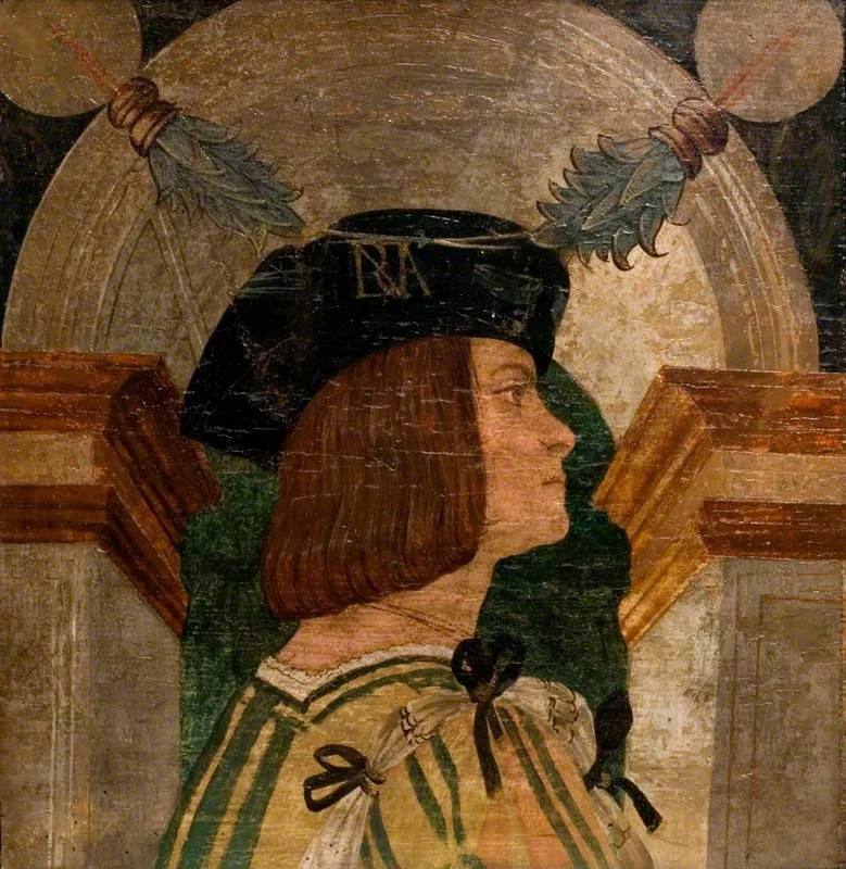 Male Profile Bust, detail