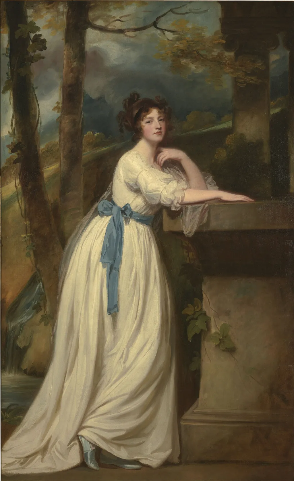 Portrait of Mrs. Andrew Reid, by George Romney, oil, 1790