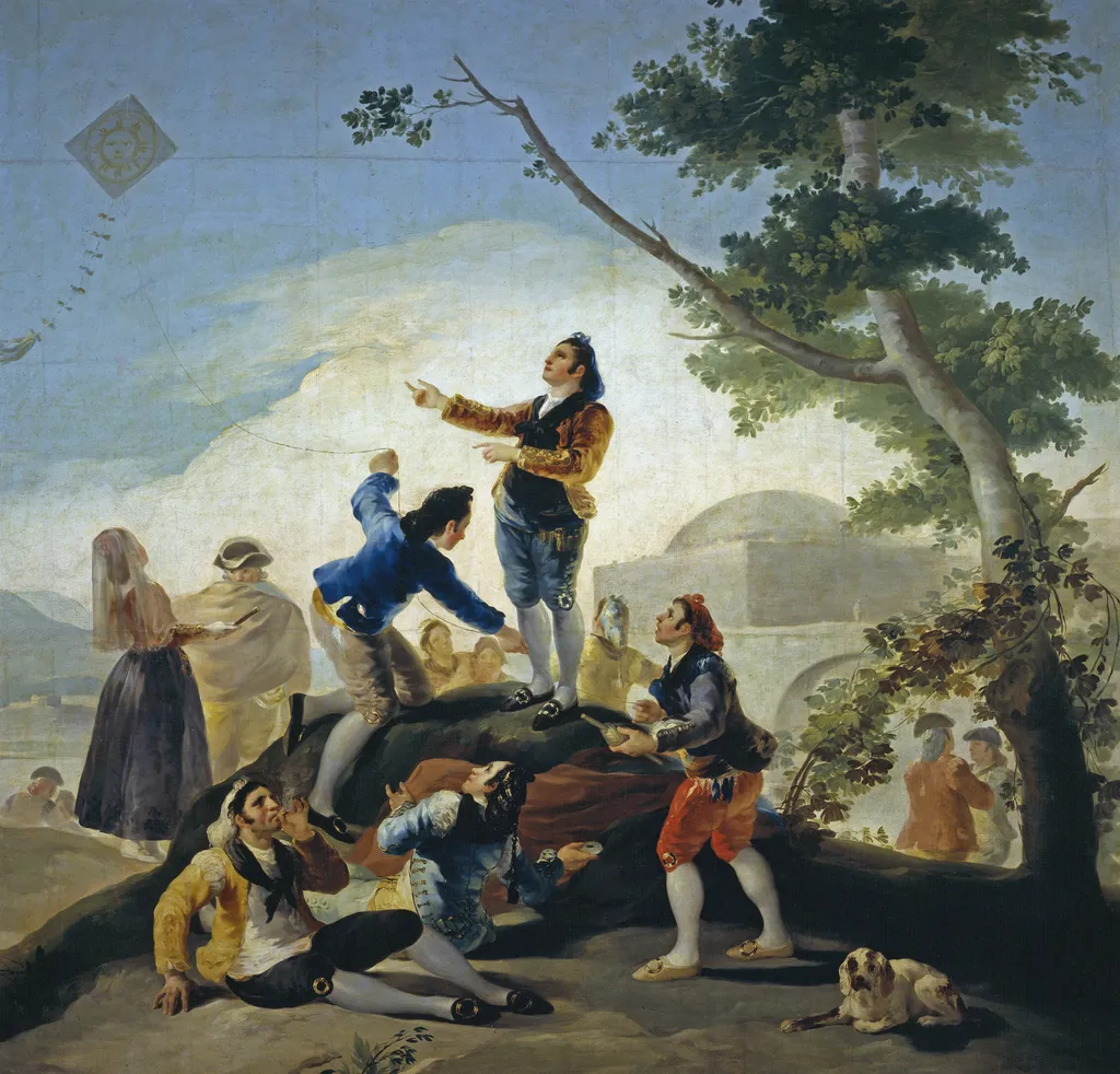 The Kite, by Francisco Goya, oil, 1789