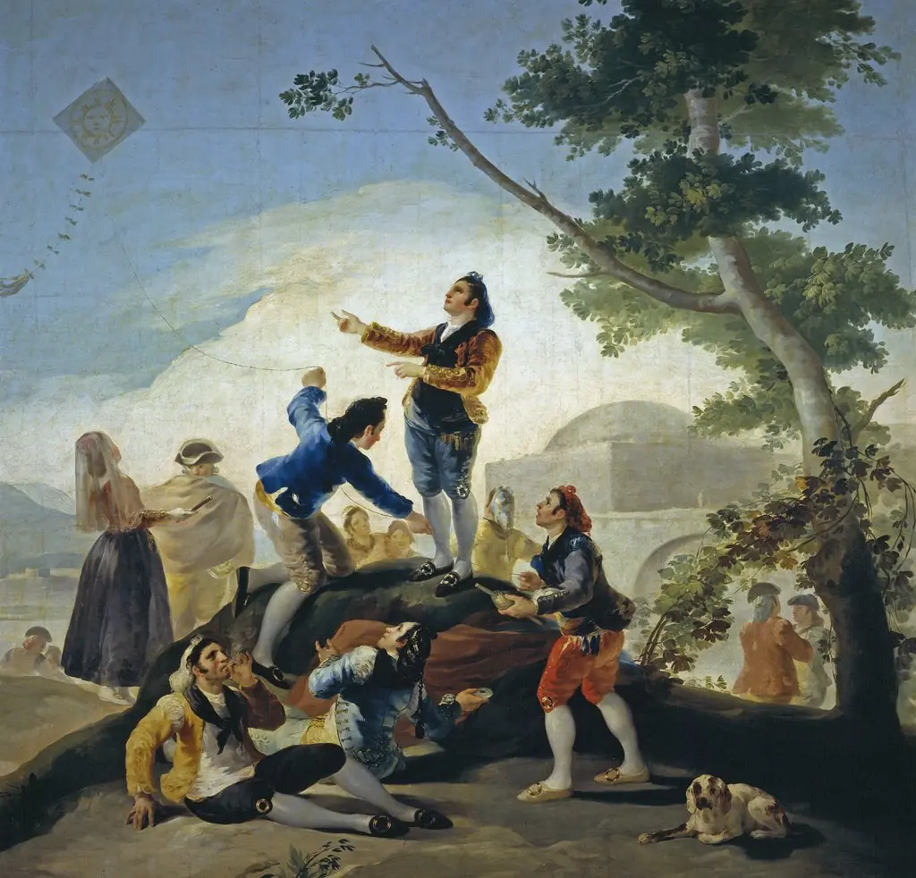 The Kite, by Francisco Goya, oil, 1789