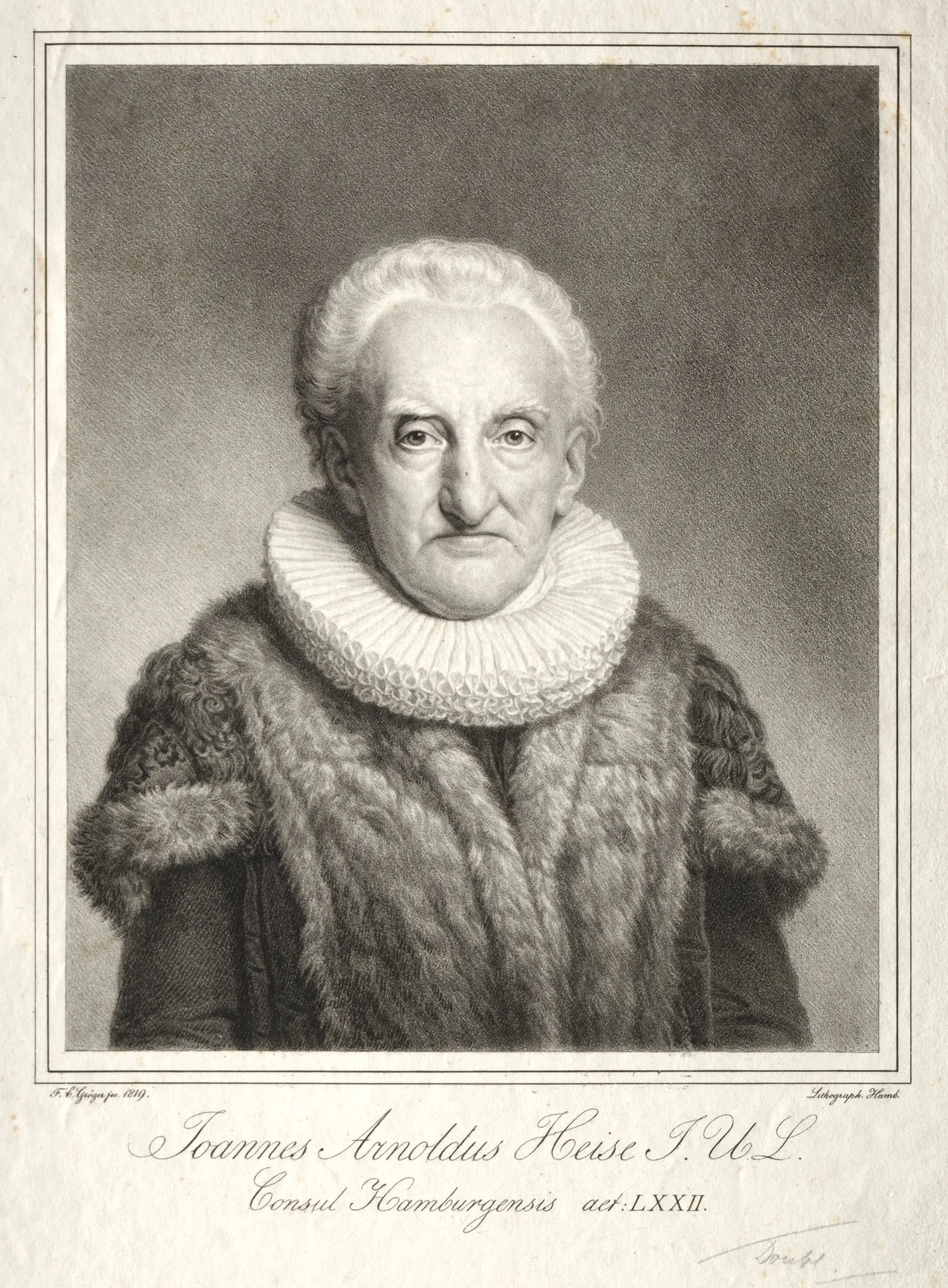 Johann Arnold Heise, detail