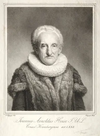 Johann Arnold Heise, by Friedrich Carl Gröger, 1819