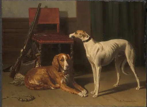 Hunting Companions, by Conradijn Cunaeus, unspecified, 1860