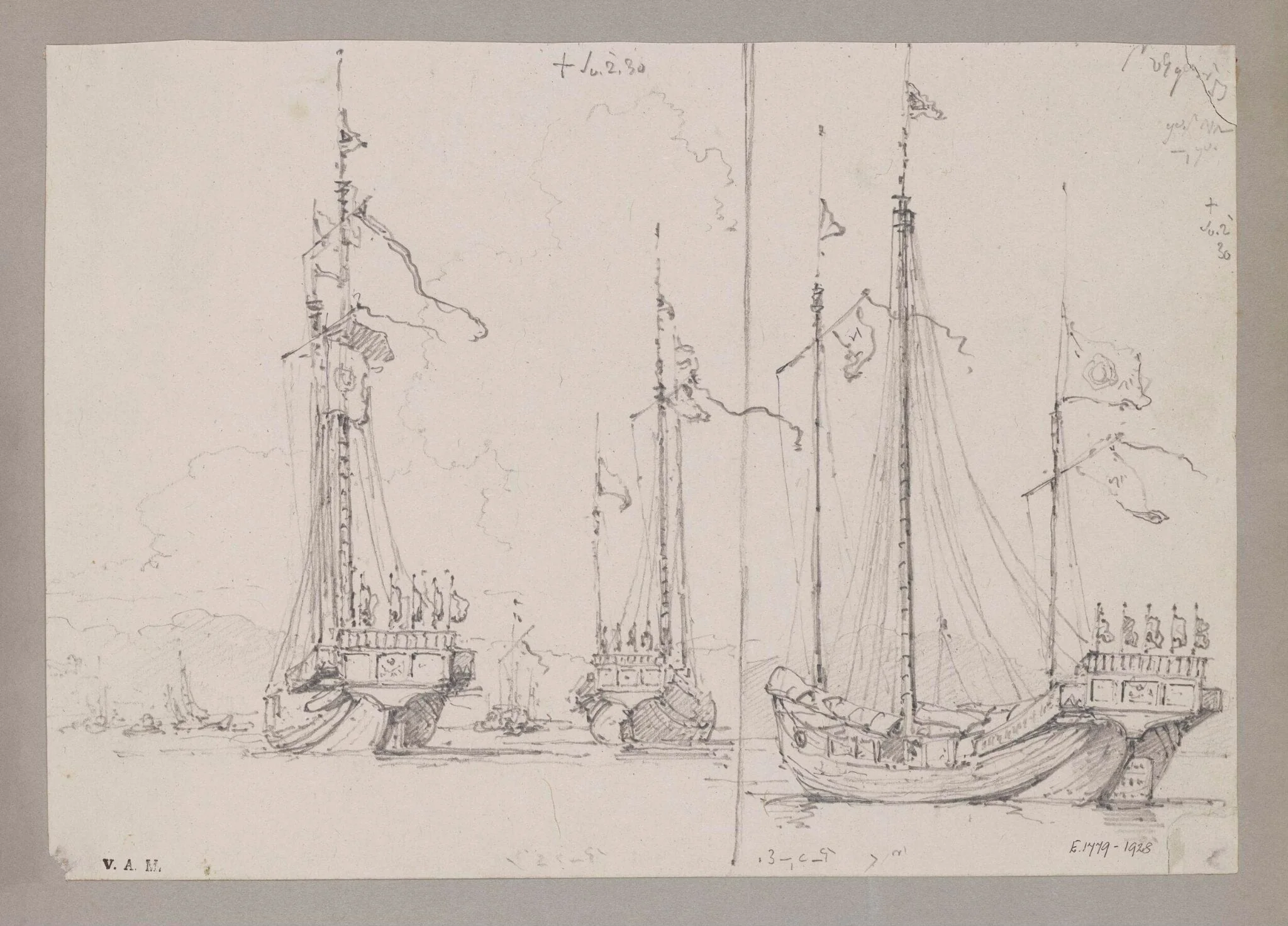 Chinese junks, detail
