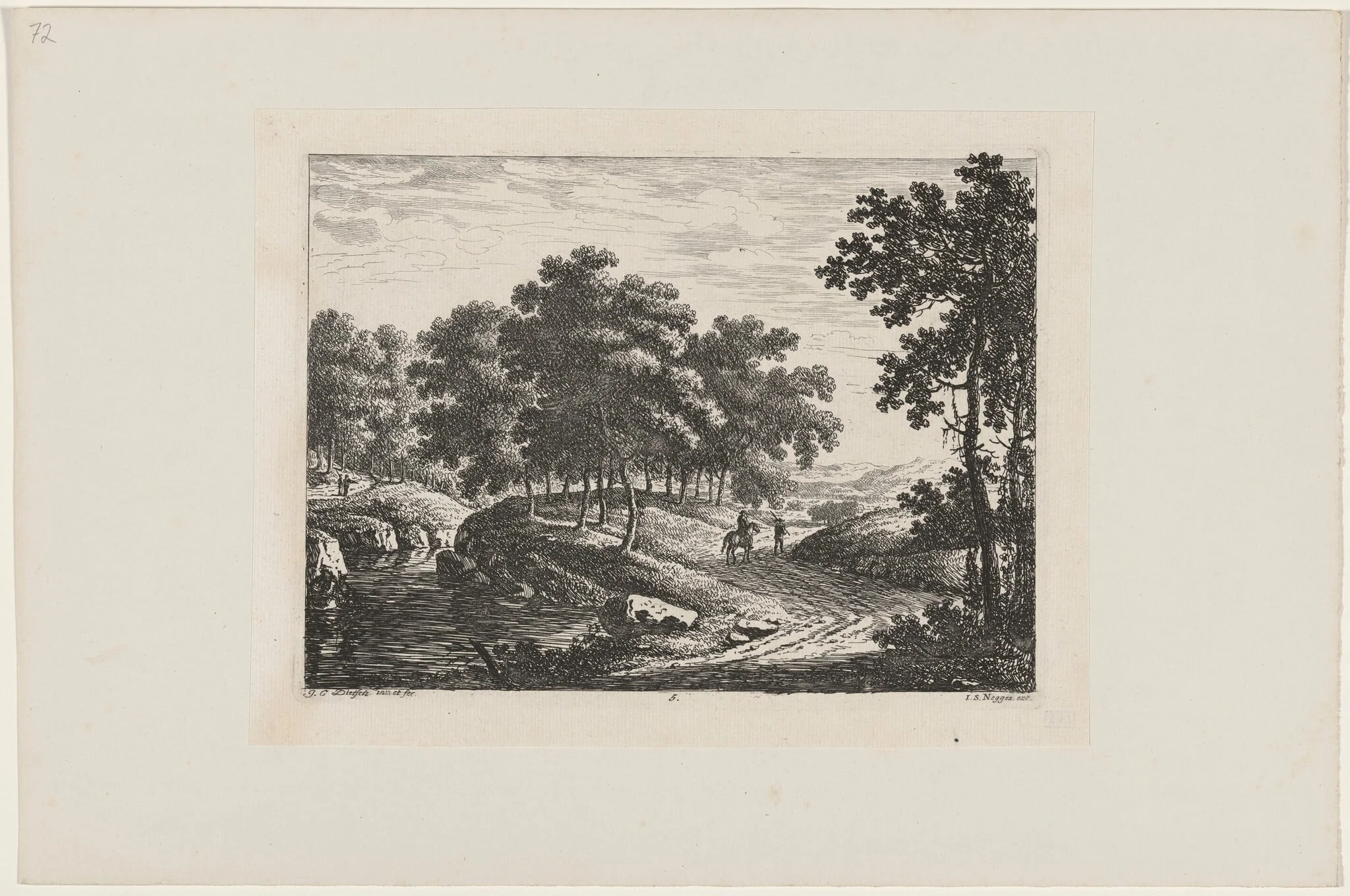 Rider on a Path, detail