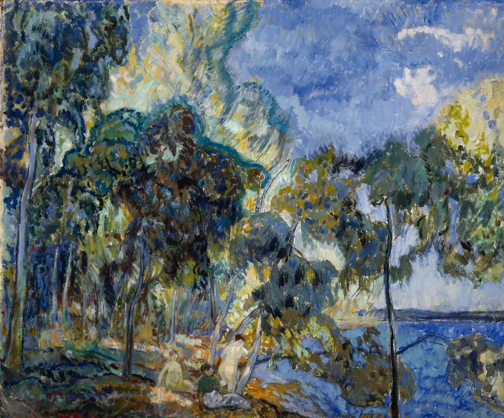 Landscape in Korpilahti, by Yrjö Ollila, oil, 1913