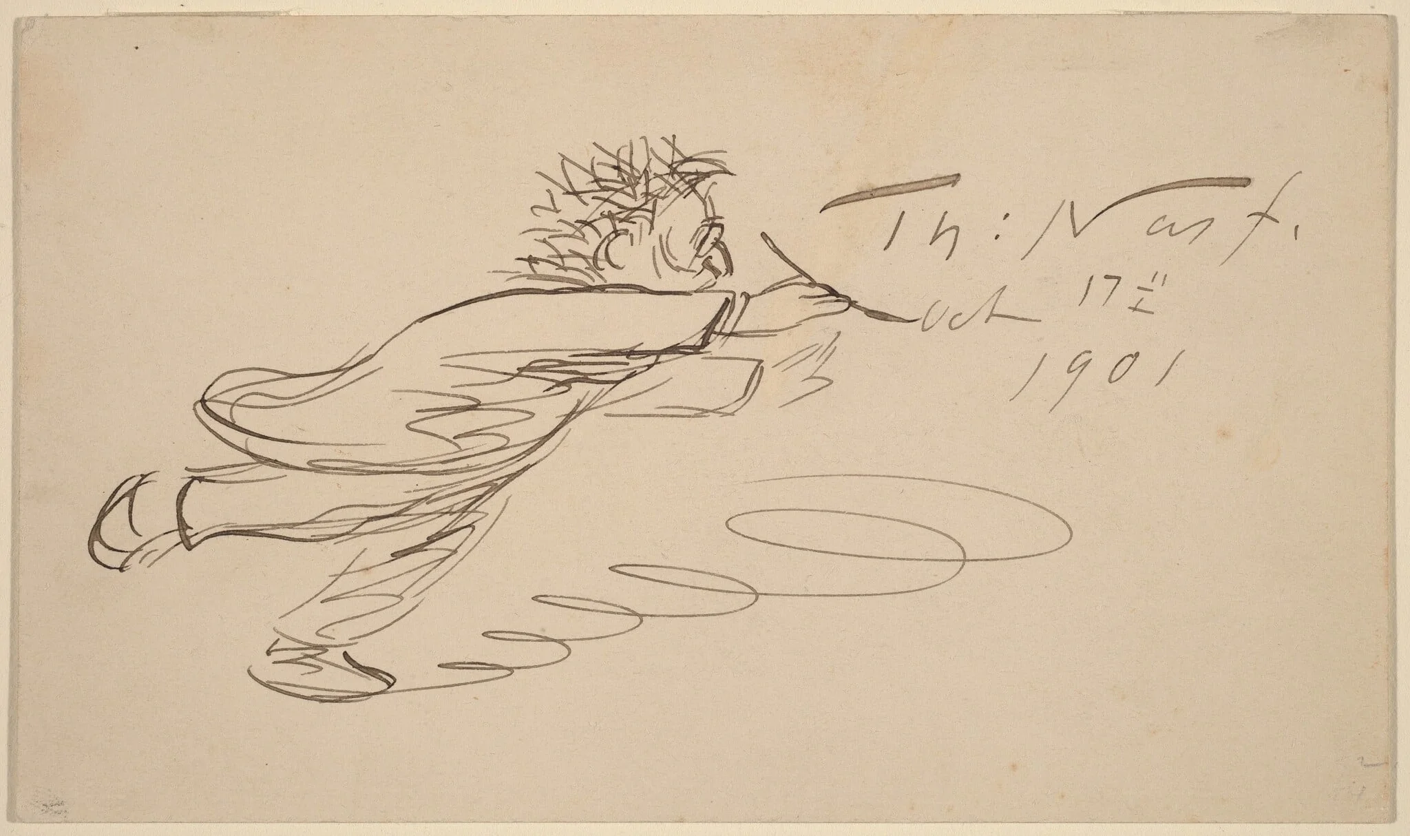 Signature, "TH. Nast, Oct. 17, 1901", detail