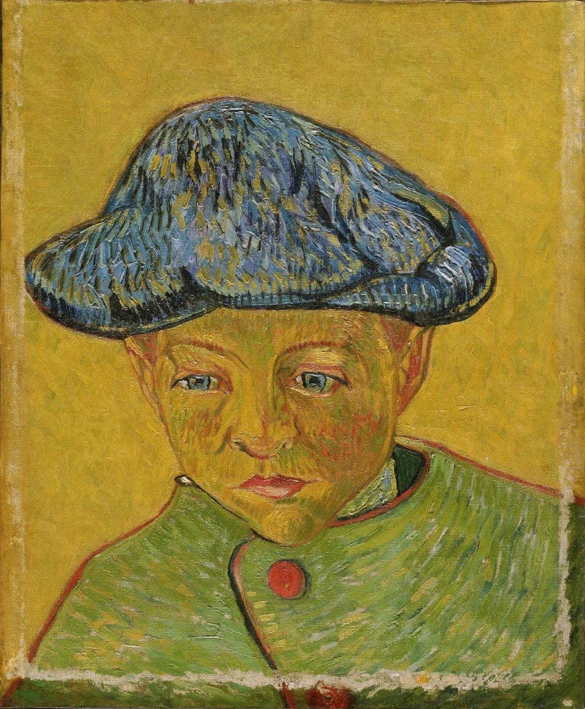 Portrait of Camille Roulin, detail