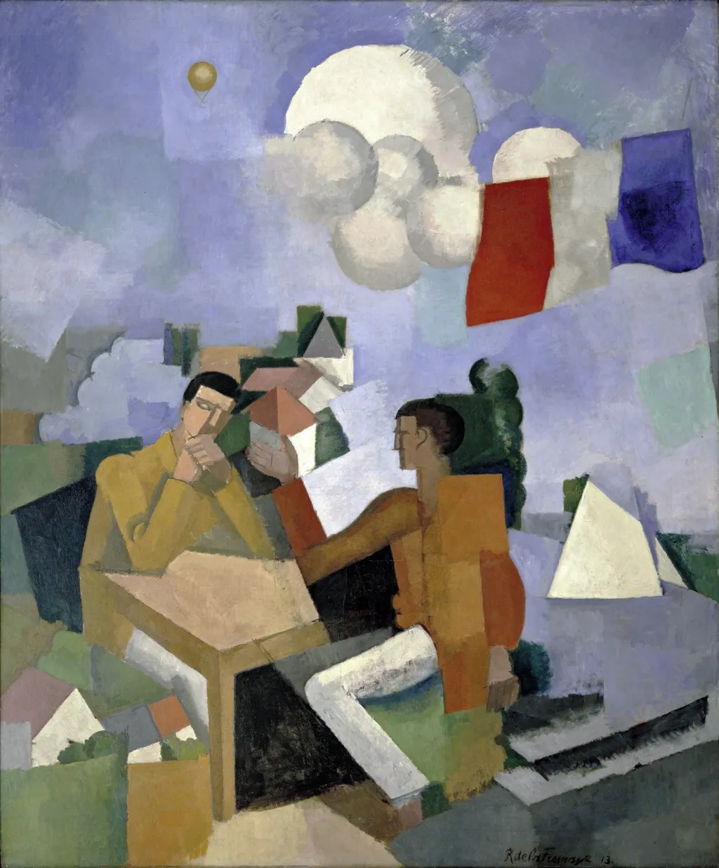 Conquest of the Air, by Roger de La Fresnaye, oil, 1913