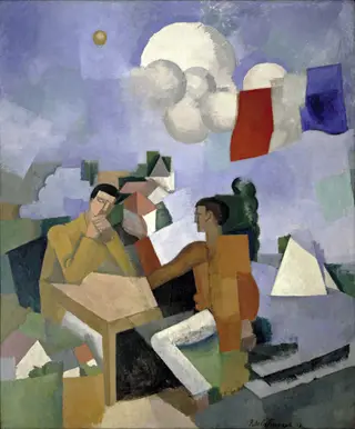 Conquest of the Air, by Roger de La Fresnaye, oil, 1913