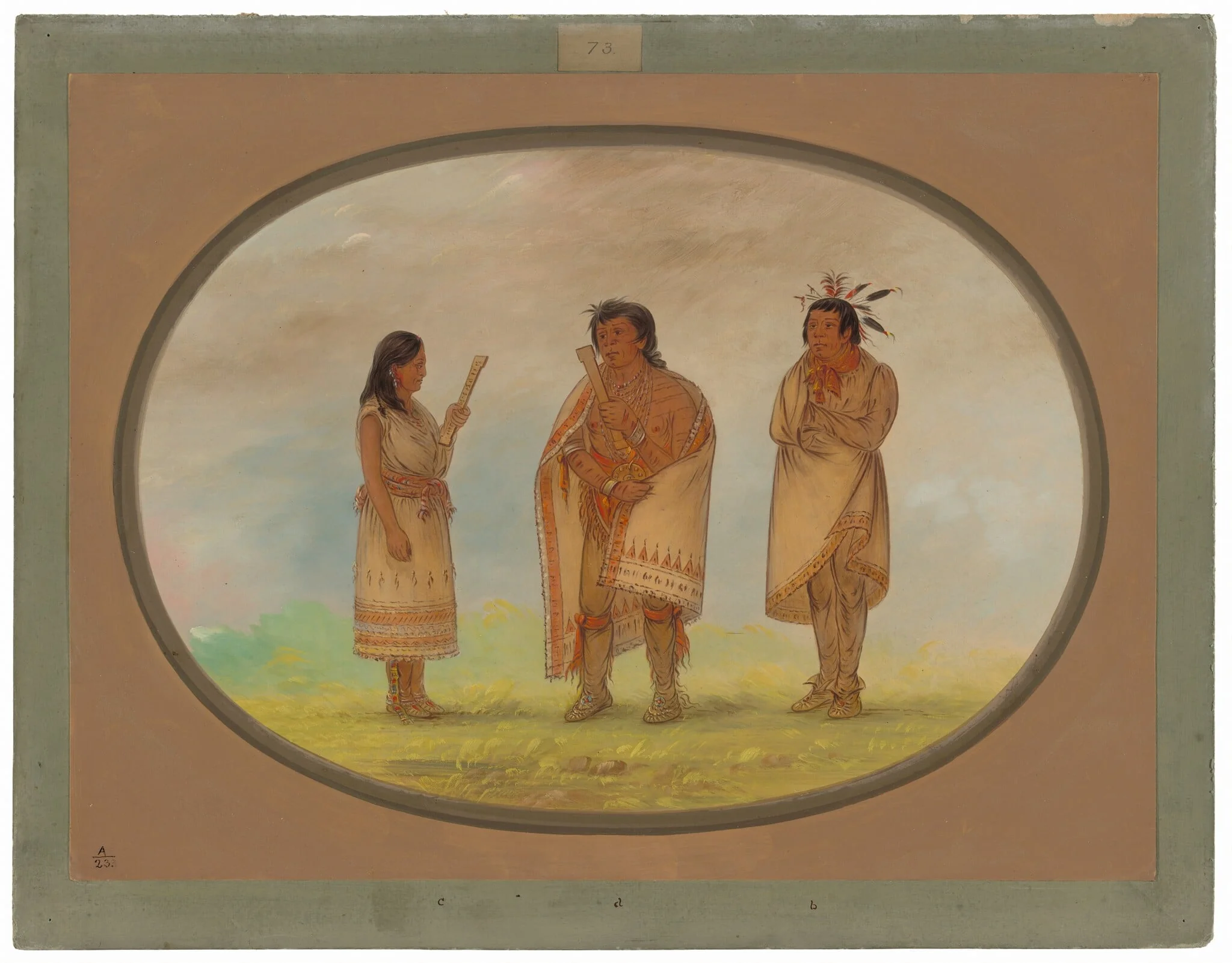 Three Potowotomie Indians, detail