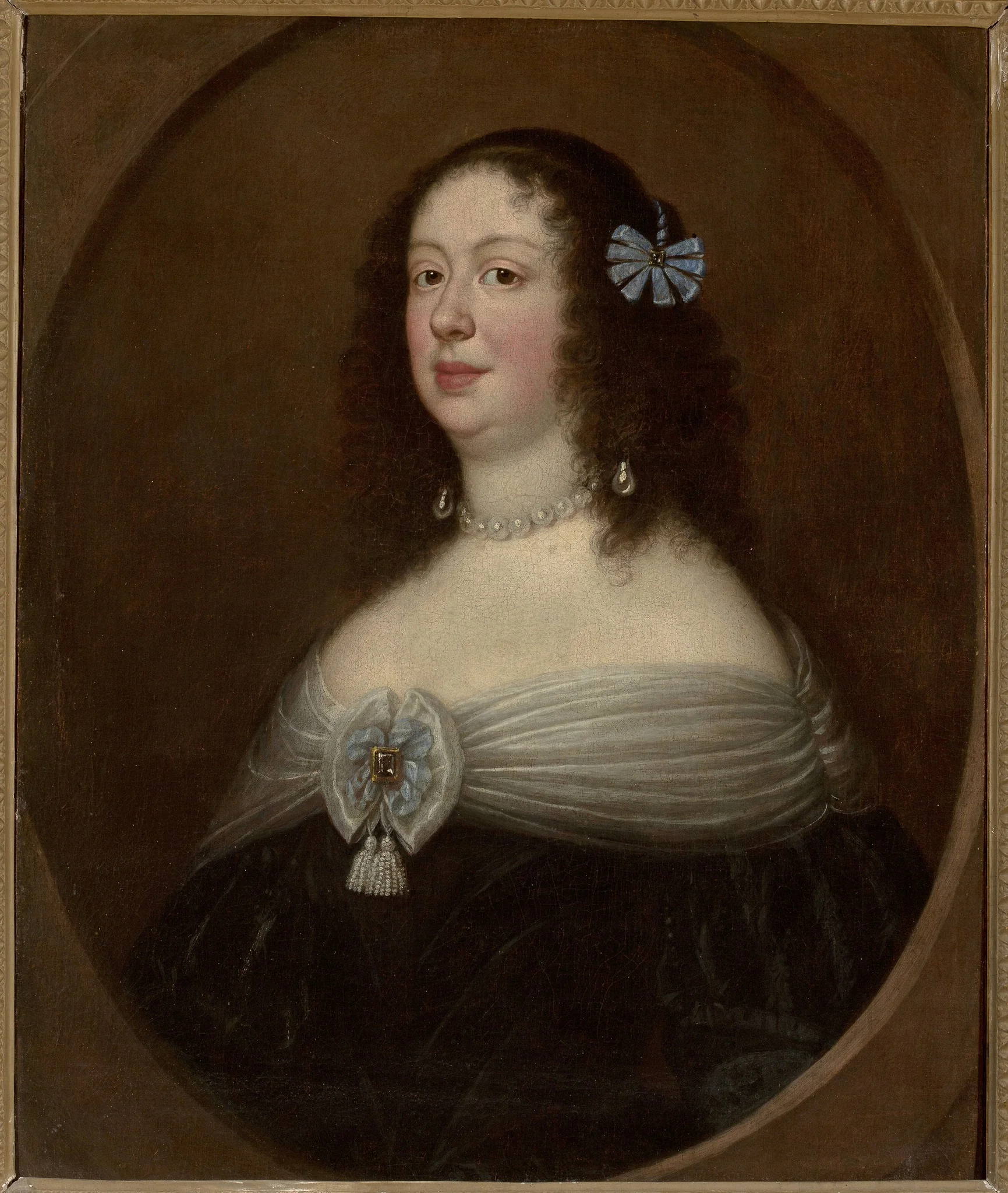 Portrait of princess Anna de Medici, detail