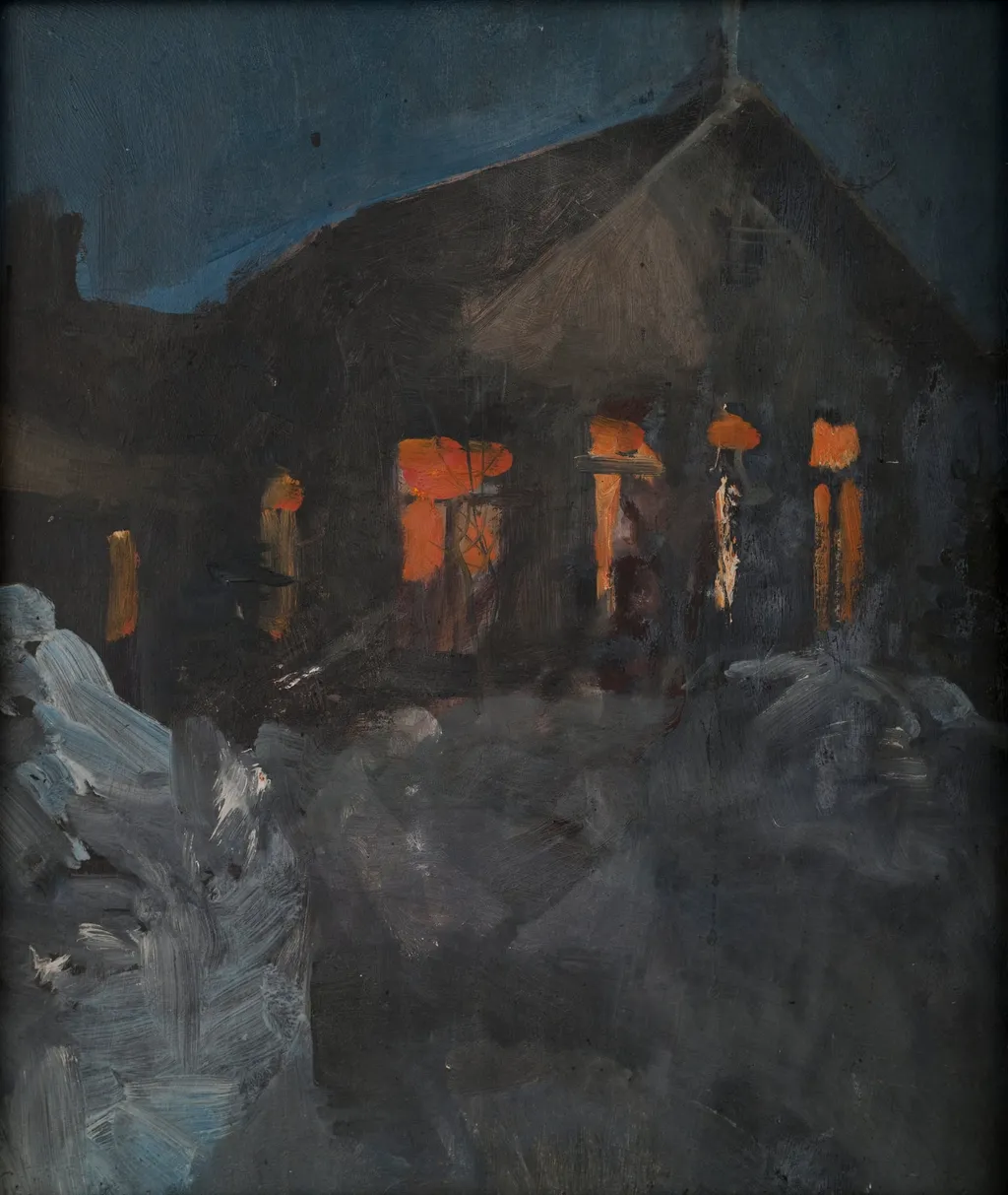 Yömaisema Malmilta, by Akseli Gallen-Kallela, unspecified