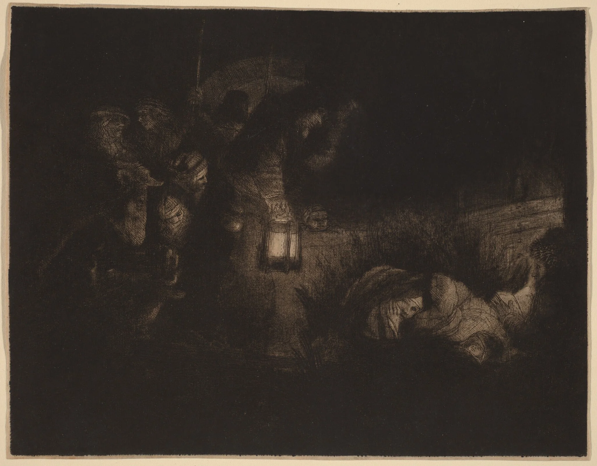 The Adoration of the Shepherds: a Night Piece, detail