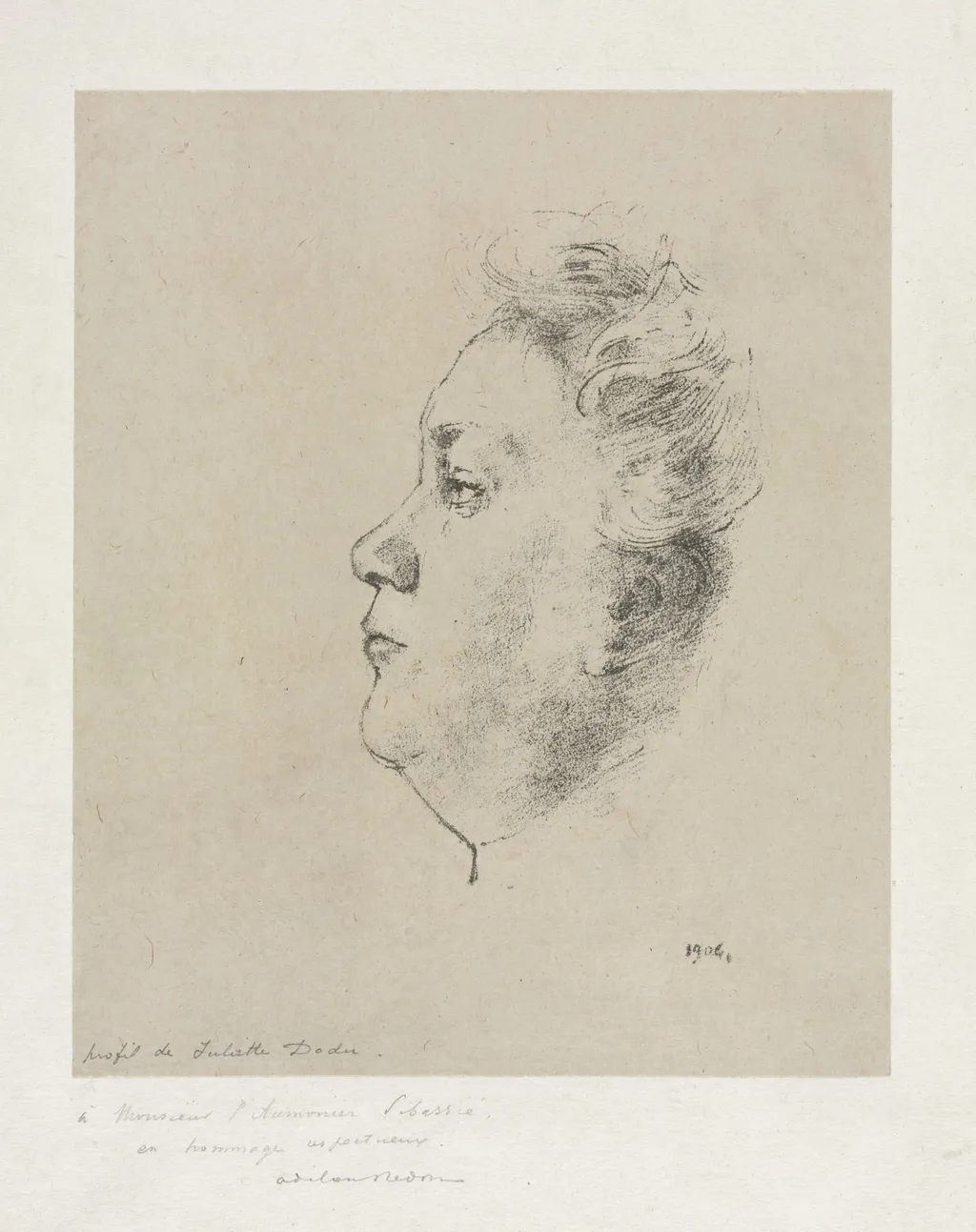 Mlle. Juliette Dodu, by Odilon Redon, 1904