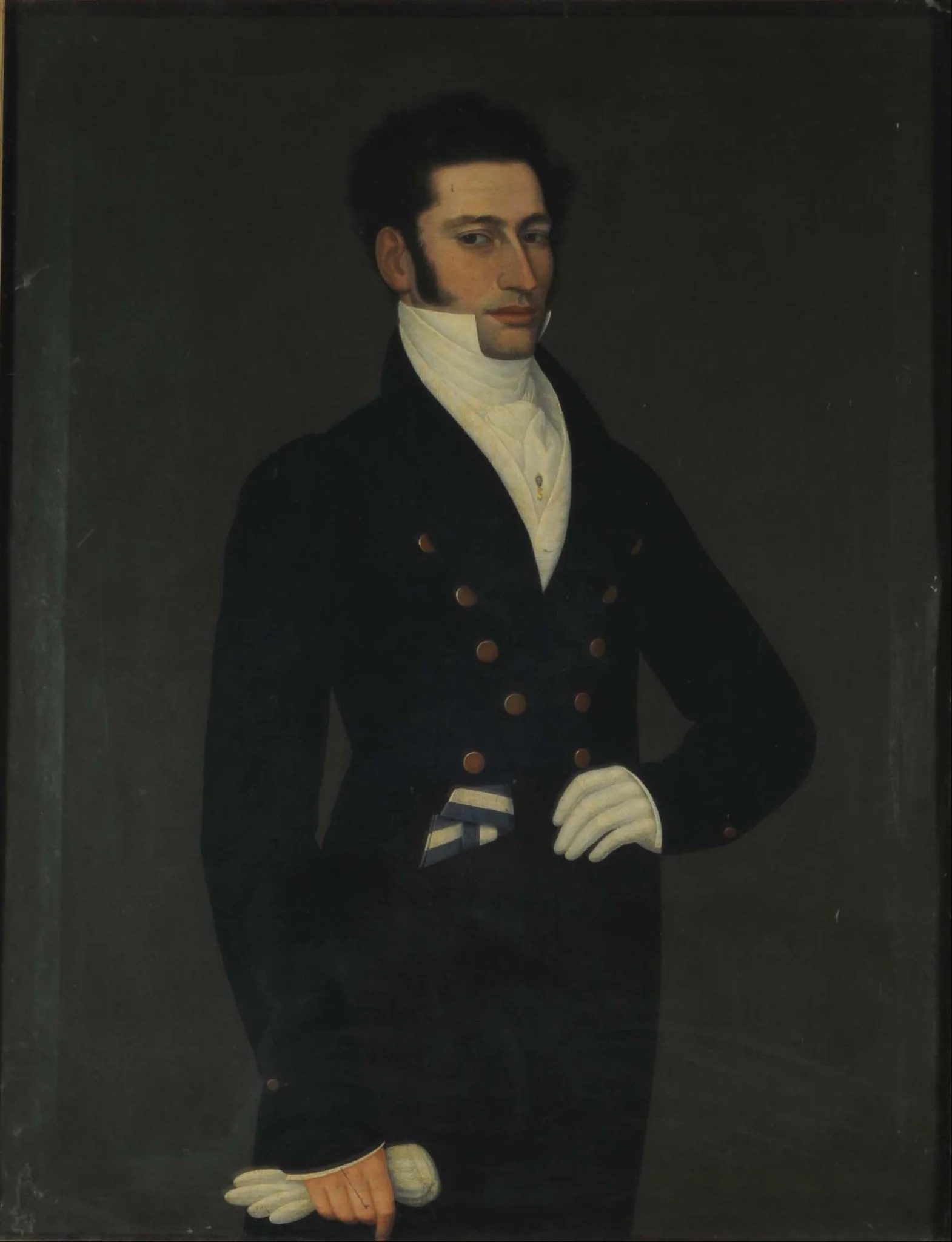 Retrato de José Gerónimo Rodríguez, detail