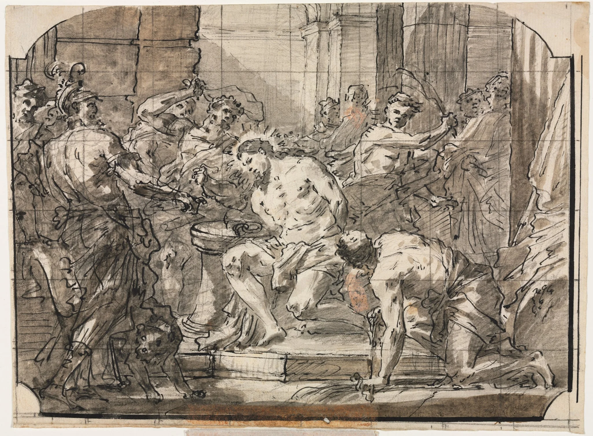 Flagellation of Christ, detail