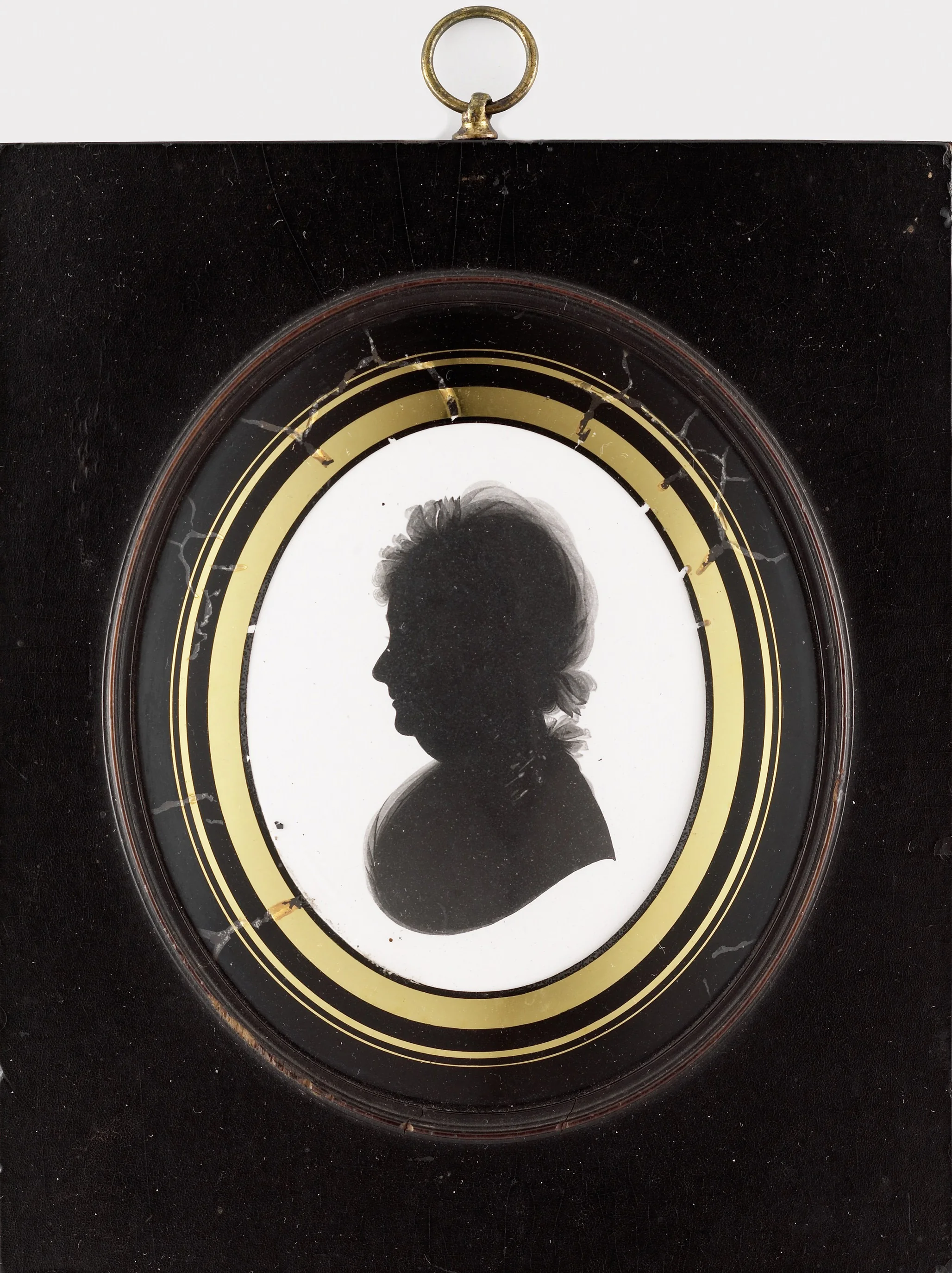 Silhouet van een vrouw, detail
