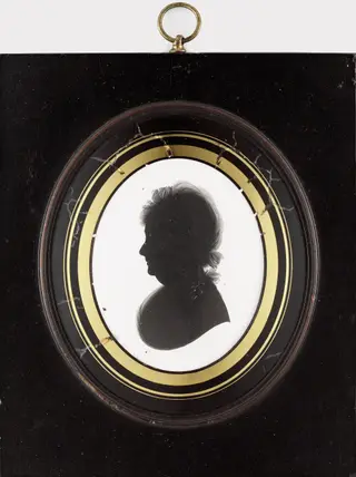 Silhouet van een vrouw, by John Miers, unspecified, 1806