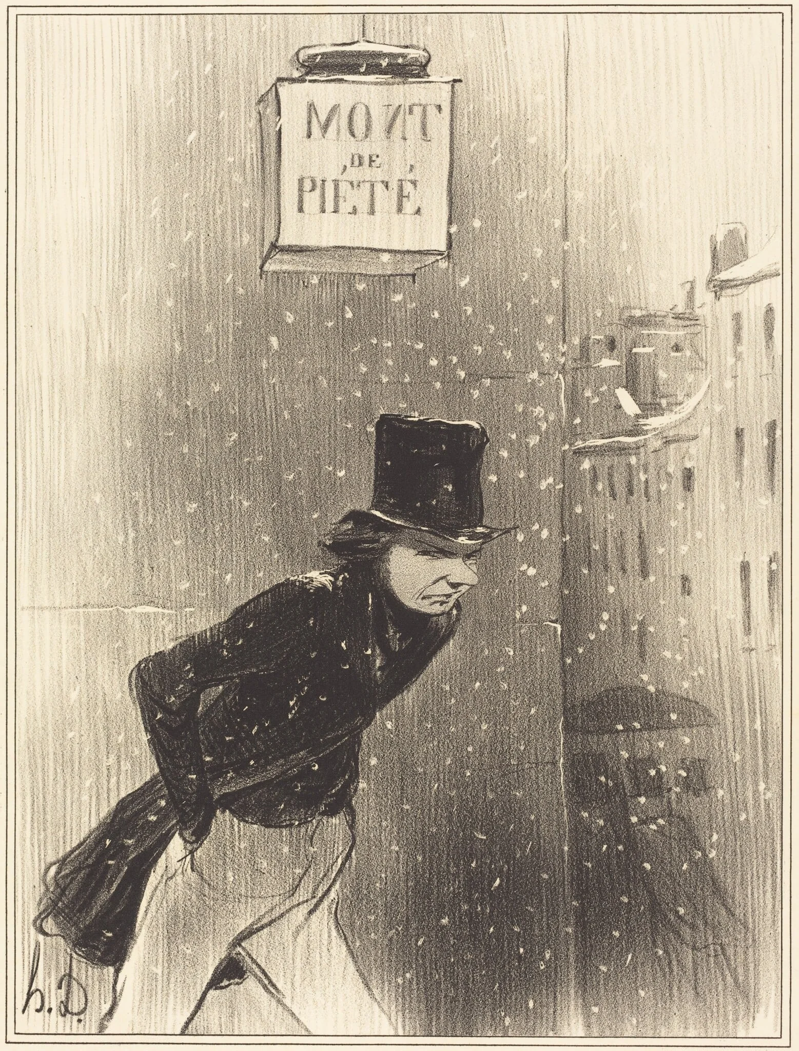 Un Monsieur au dessous de ses affaires, detail