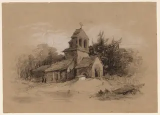 Church in a Landscape, by Henry Bright, 1804
