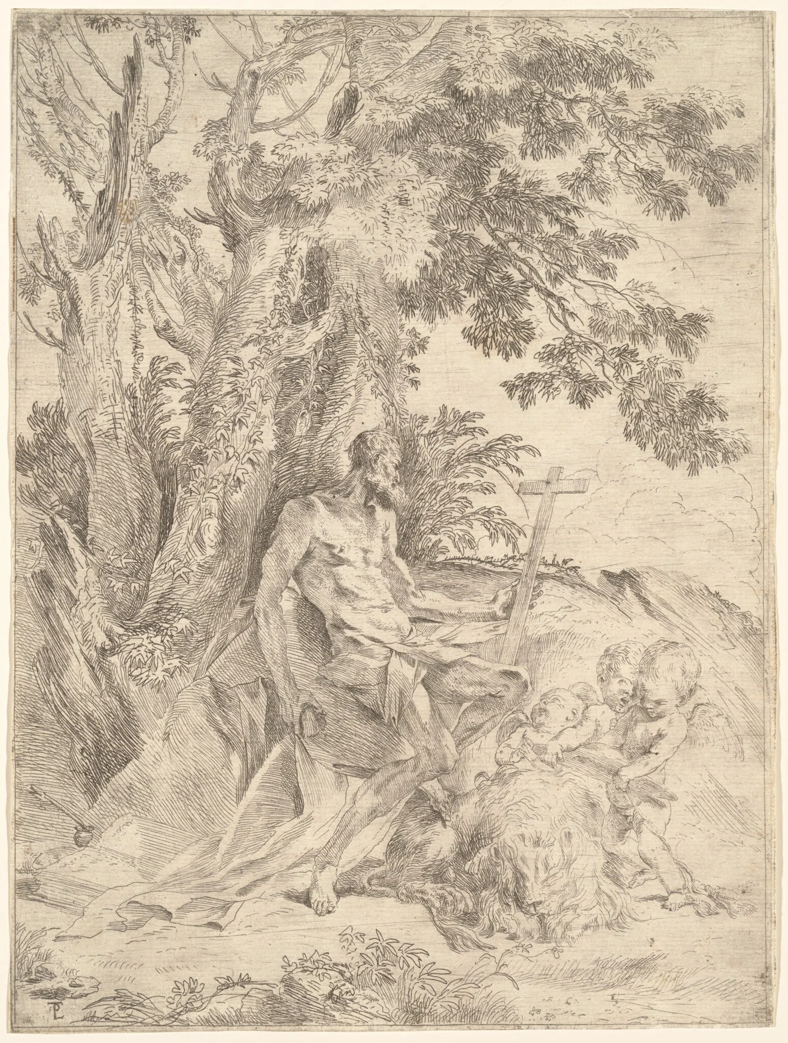 Saint Jerome, detail