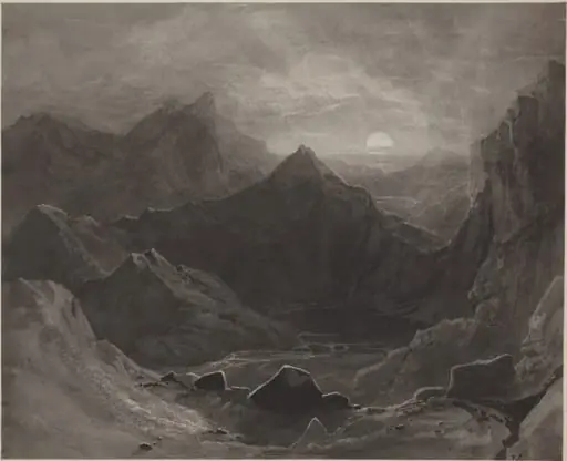 The Dawn of Creation, by Samuel Jackson, ink, 1834