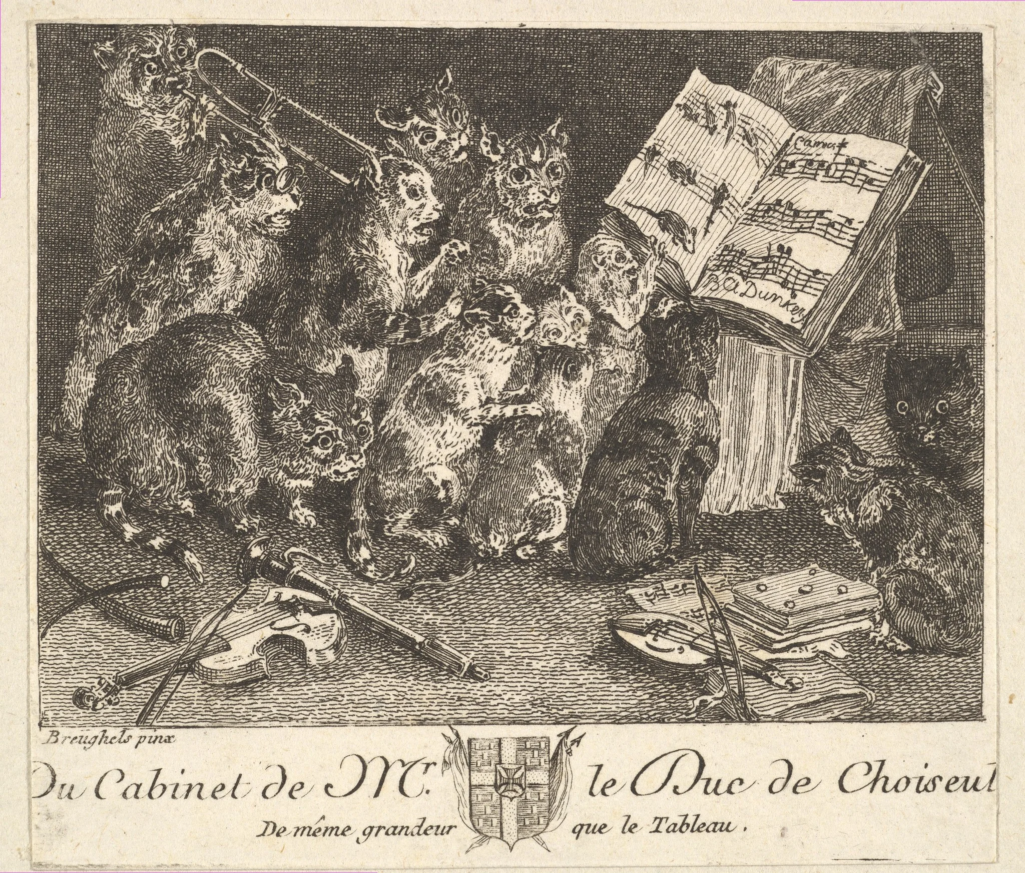 Concert of cats, detail