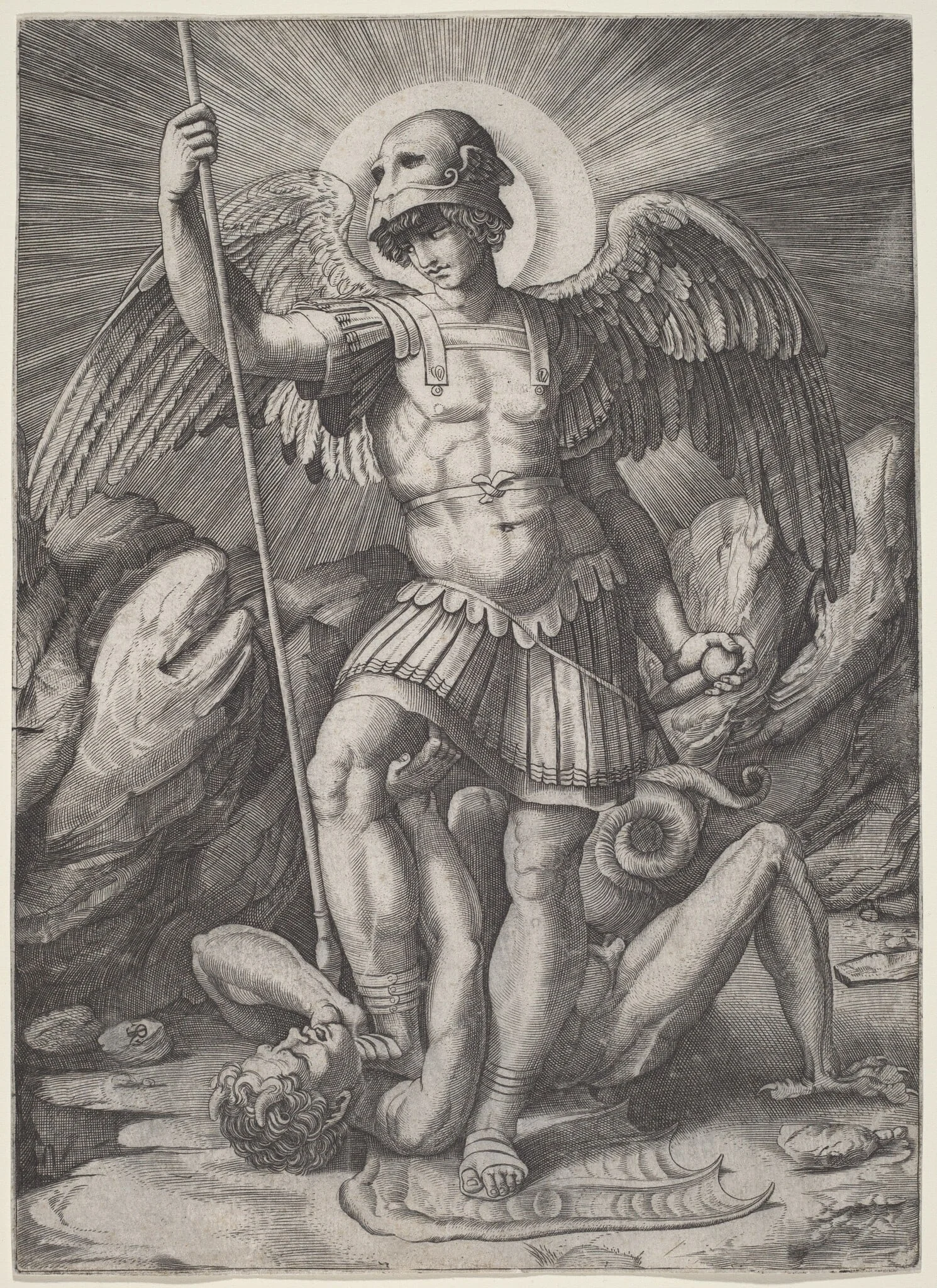 Saint Michael, detail