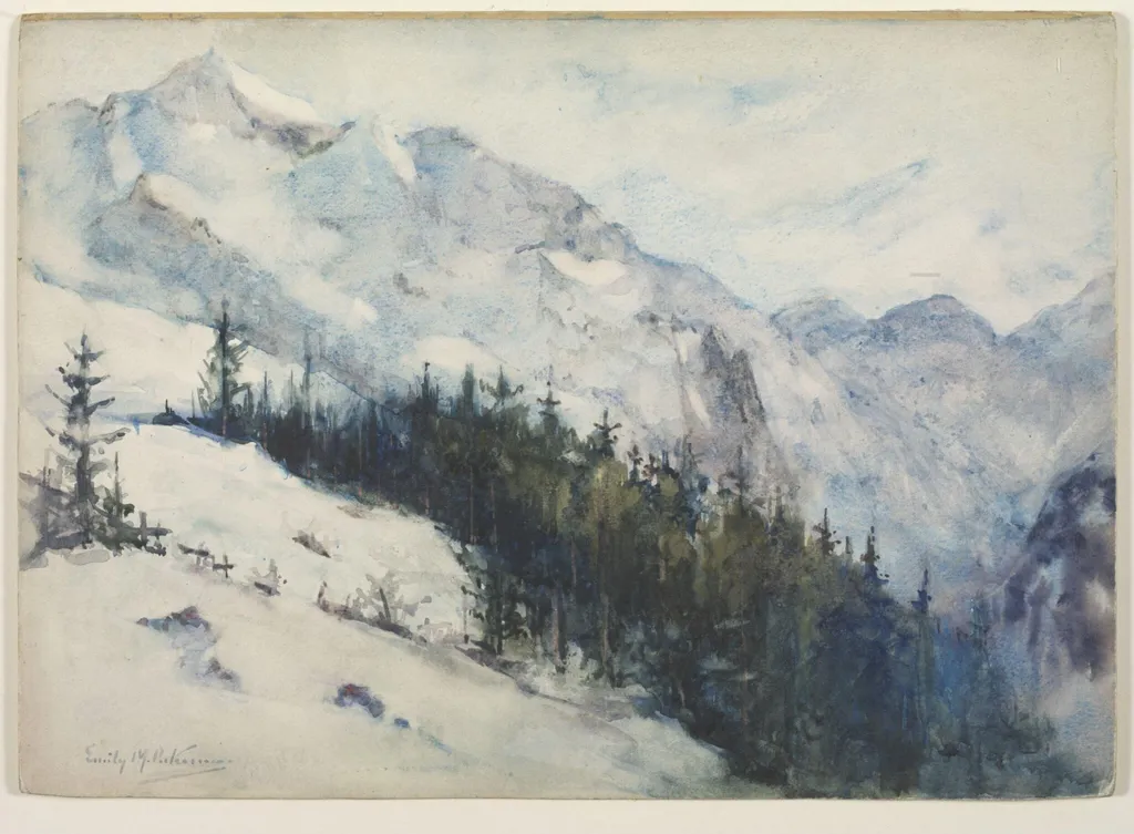 The Jungfrau, by Emily Murray Paterson, watercolor, 1880
